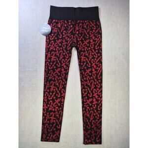 Christmas Leggings Fleece Lined Warm Festive sz S #2193